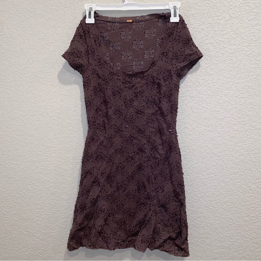 Free People purple eyelet dress
